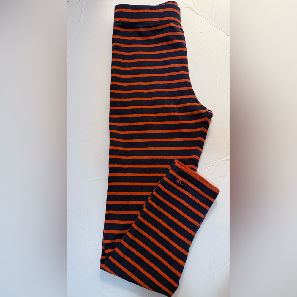 Vineyard Vines Navy and Orange Striped Top